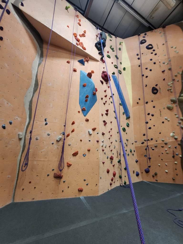 Photo of the author at the aforementioned climbing gym that he went to with his brother.