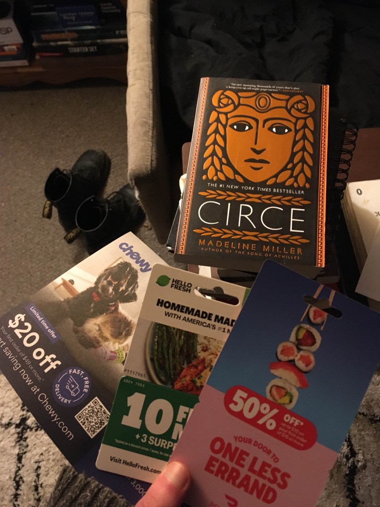 Depicting Circe by Madeline Miller, a book mentioned by the author of the blog post.